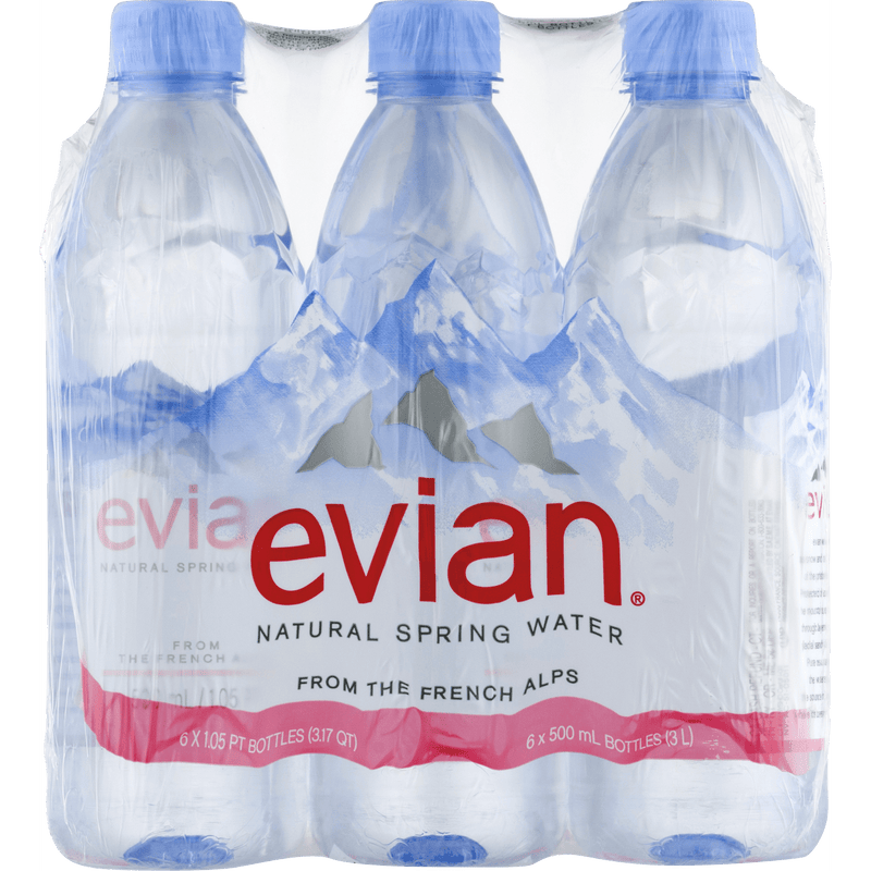 Evian Natural Spring Water 16.9 oz