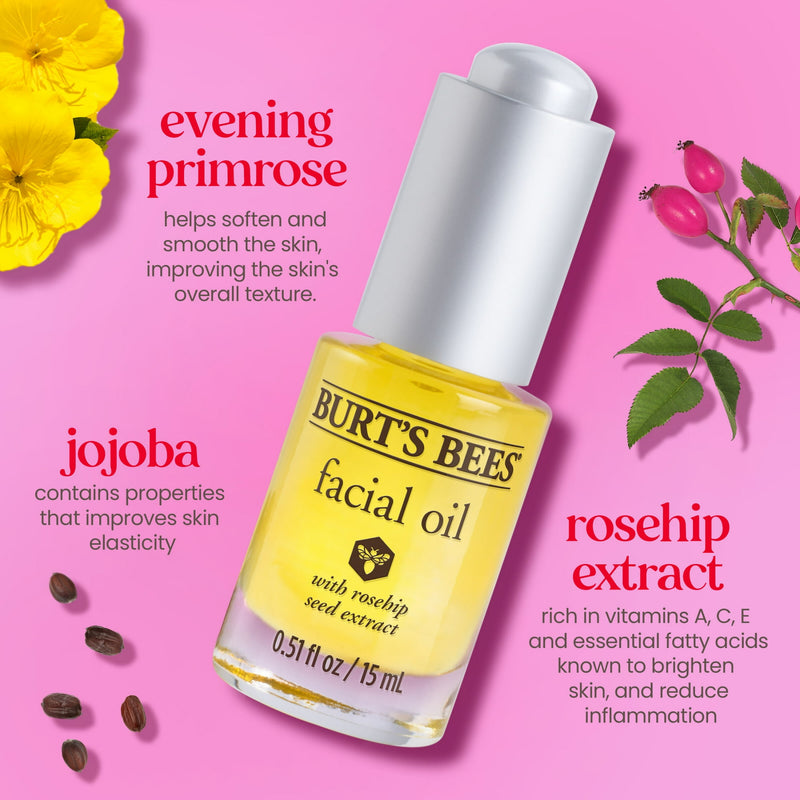 Burt's Bees Facial Oil With Rosehip Seed Extract 0.51 oz