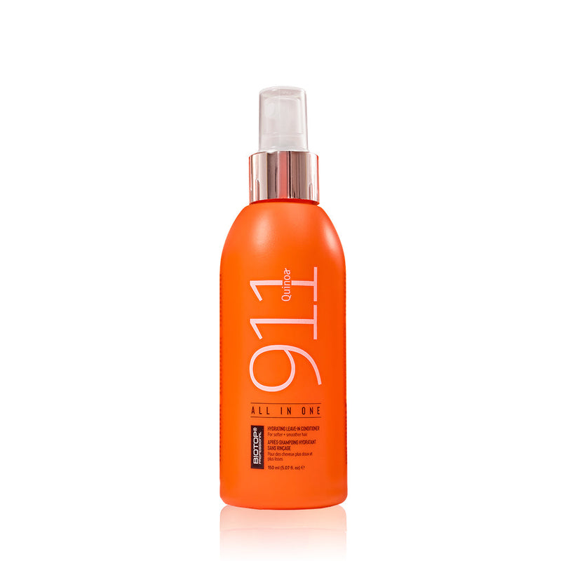Biotop Professional 911 Quinoa All In One - Spray Leave-In Conditioner - Heat Protectant & Hair Repair Treatment for Damaged Hair - Safe for Color Treated Hair (5.07 oz/150ml)