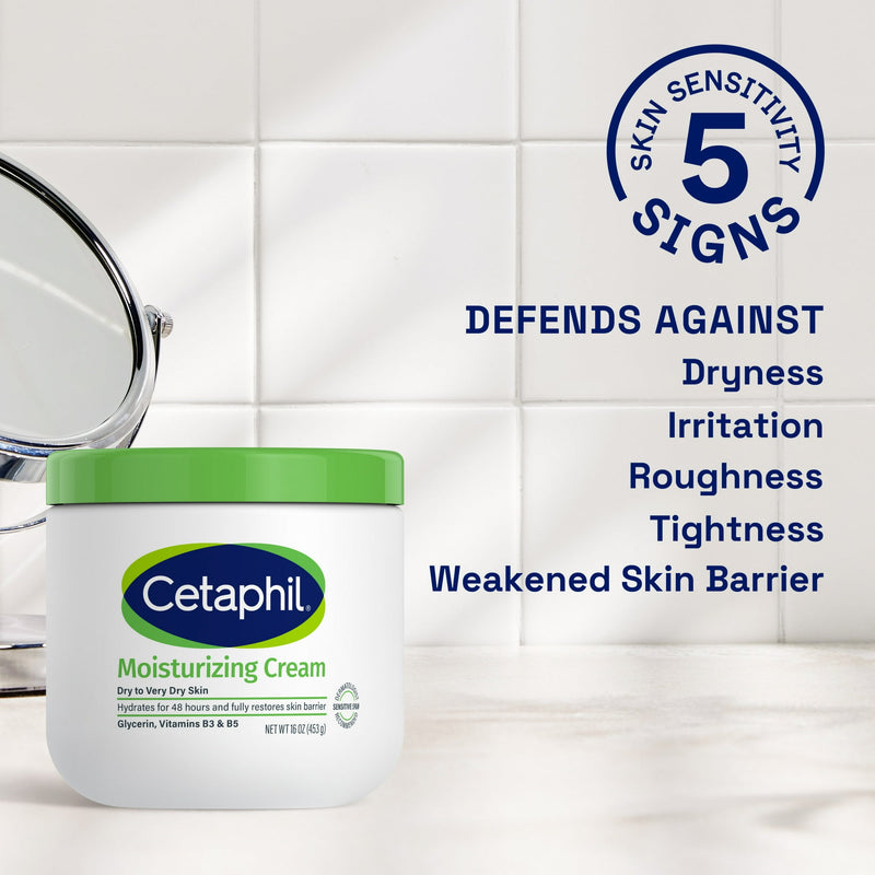 Cetaphil Fragance Free Moisturizing Cream for Very Dry Skin 16oz