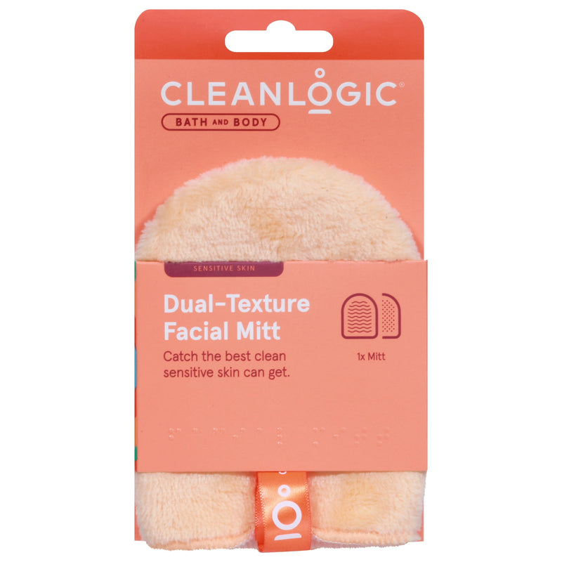 Cleanlogic Facial Mitt Dual-Texture
