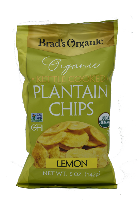 Brad's Organic Plantain Chips Lemon 5oz