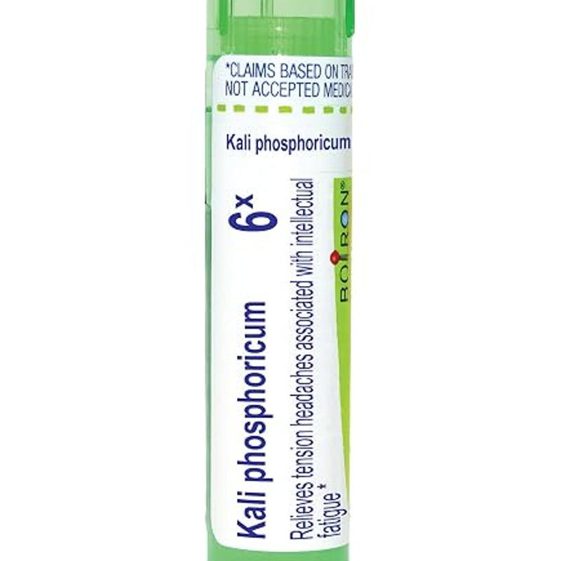 Boiron Kali Phosphoricum 6X Homeopathic Medicine Pellets, 80 Count