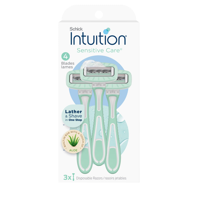 SCHICK INTUITION SENSITIVE CARE BLADES X 4