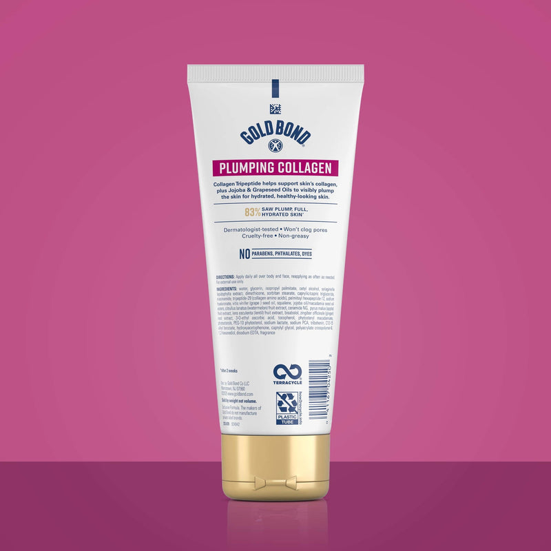 Gold Bond Plumping Collagen Body & Face Serum Lotion Cherry Blossom 8.0 oz