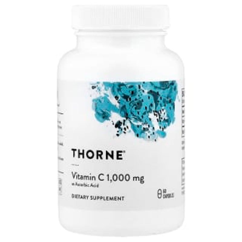 Thorne Ascorbic Acid Vitamin C 1,000 mg 60 Capsules