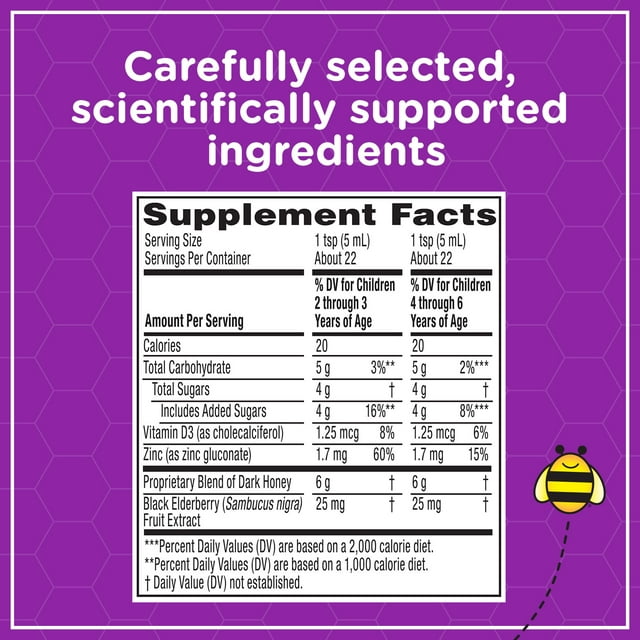 Jarabe para tos diurno de Zarbee's Children + inmune 4oz