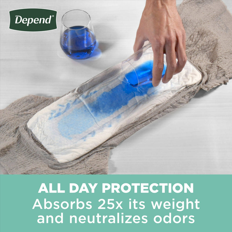 Depend Fit-Flex Incontinence Underwear Adult Diapers Maximum Absorbency Men S/M 32ct