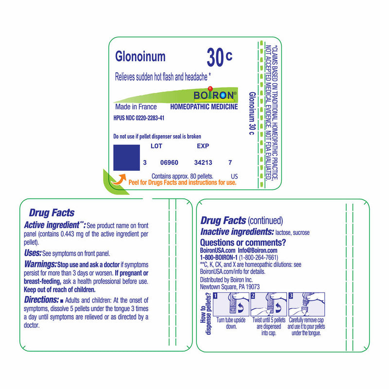 Boiron glonoinum 30c 80 gránulos