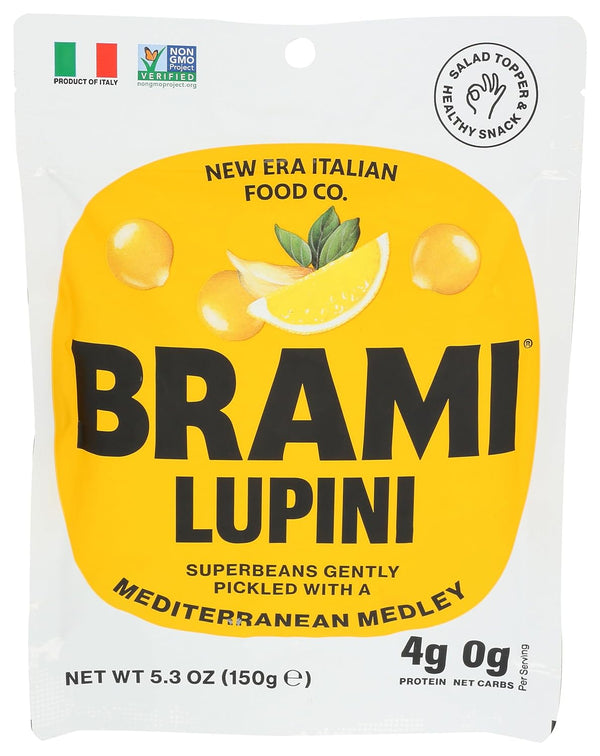 Brami Lupini Snack Bean Mediterráneo Mediterráneo, 5.3 oz