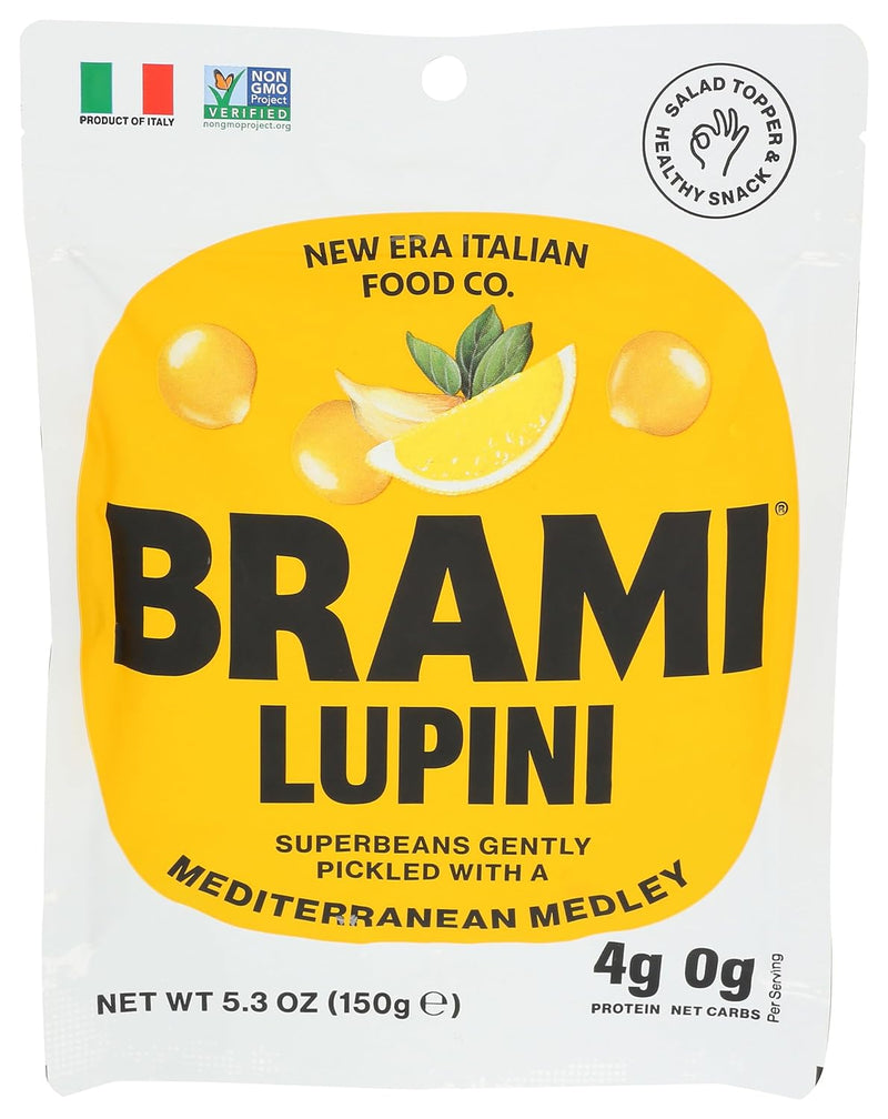 Brami Lupini Snack Bean Mediterráneo Mediterráneo, 5.3 oz