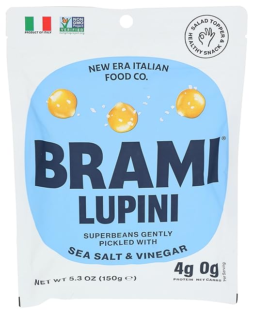 Brami Lupini Snack Bean sal y vinagre, 5.3 oz