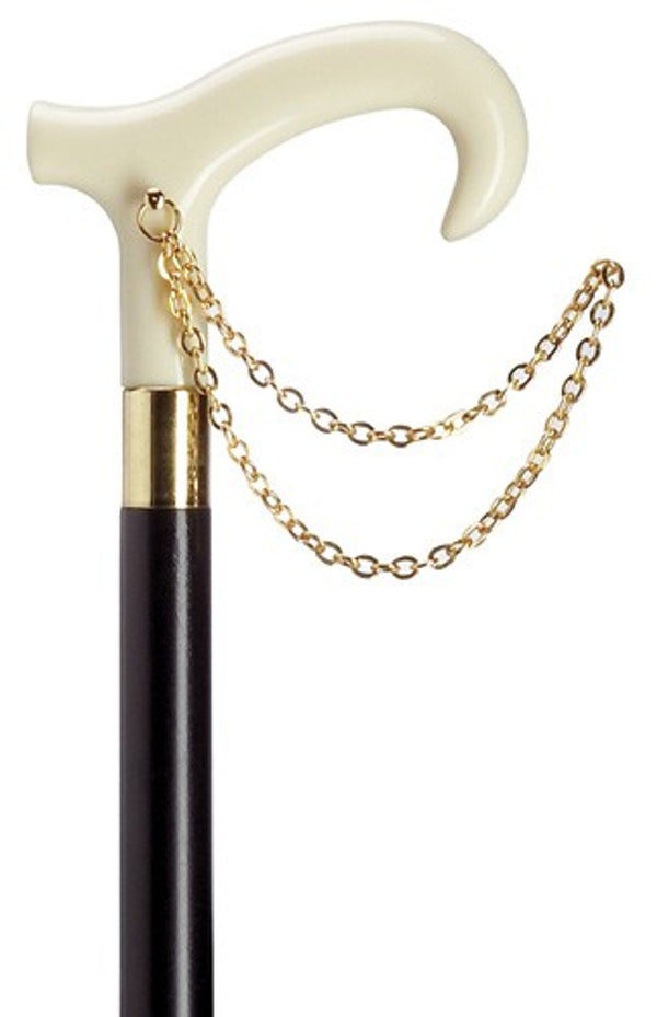 Harvy Ladies Cane Derby Gold Chain Ivory