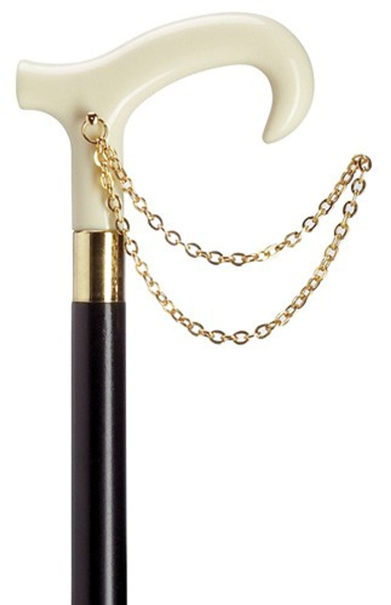 Harvy Ladies Cane Derby Gold Chain Ivory