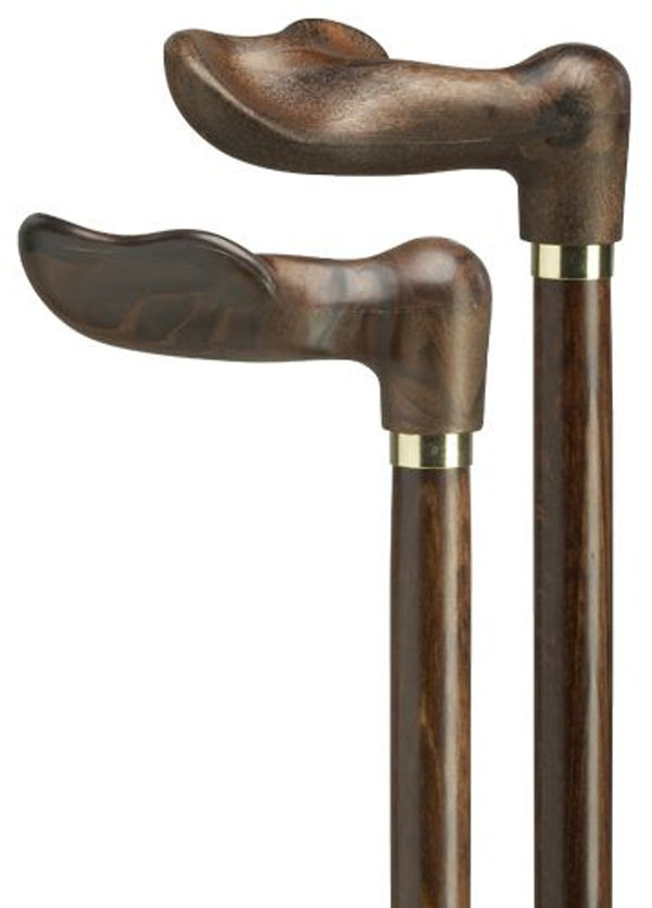 Harvy Cane Palm Grip Handle Walnut Right