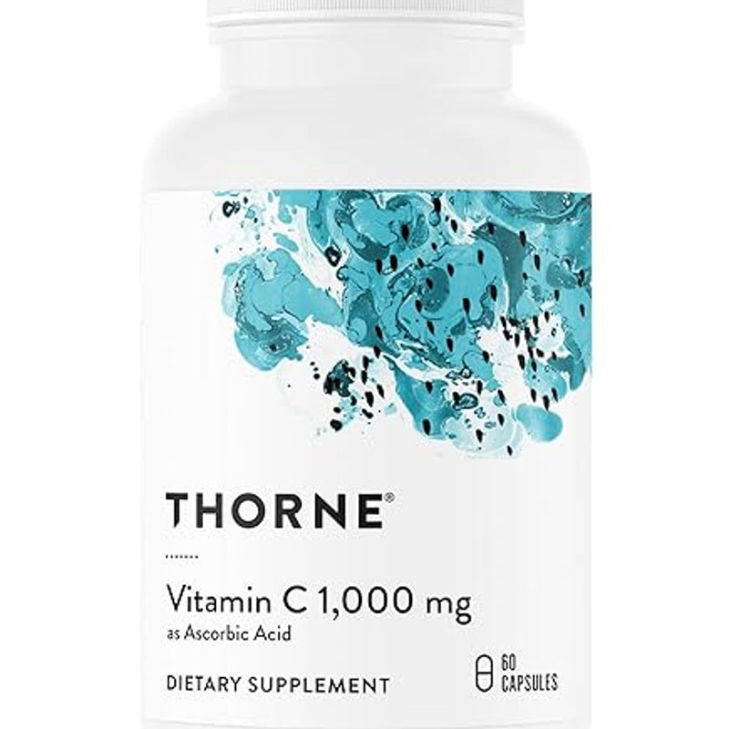 Thorne Ascorbic Acid Vitamin C 1,000 mg 60 Capsules