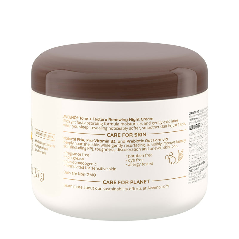 Aveeno Tone + Texture Renewing Night Cream 8oz