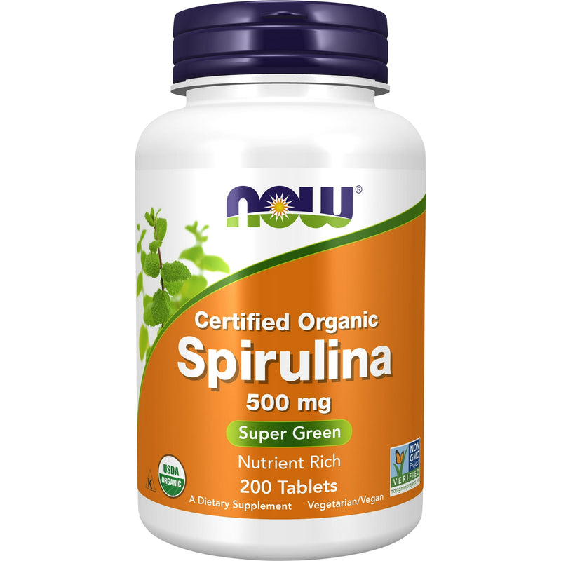 Now Spirulina 500mg 200 Tablets