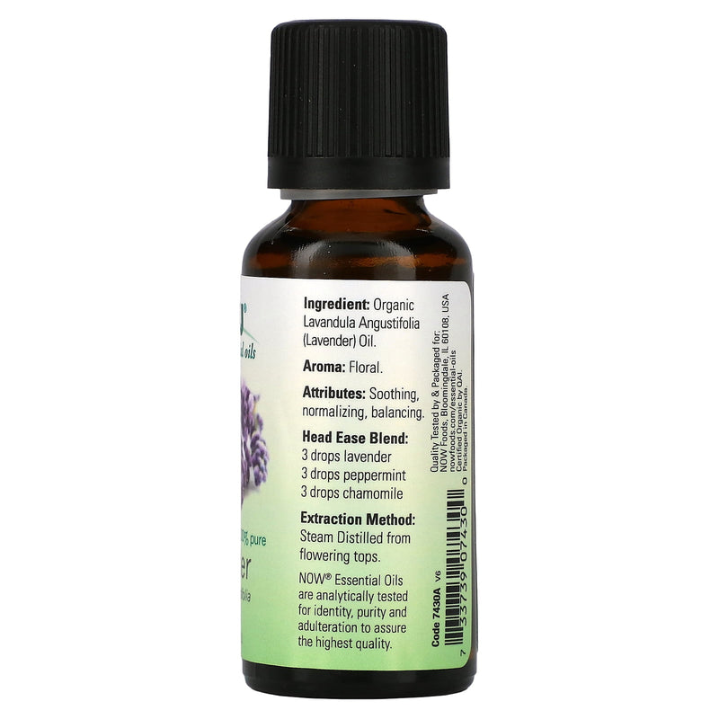 Now Organic Essential Oil Lavender 1oz