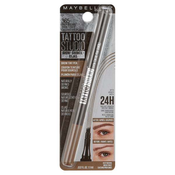 Maybelline Tattoo Studio Brow Tint Pen #365 Deep Brown