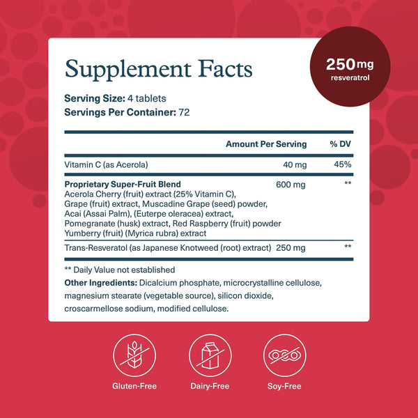 Youtheory Resveratrol Tablets 290ct