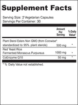 Suplemento de arroz de levadura roja de Scimeramd® Cardiovascularmd con fitosterol éster y coq10 para el apoyo de salud y colesterol del corazón, 60 ct