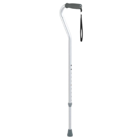 Carex Offset Cane Aluminum 28" to 37" Silver