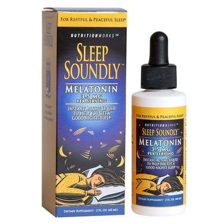 Nutritionworks Sleep Soundly Liquid Melatonin 3.5mg 2oz