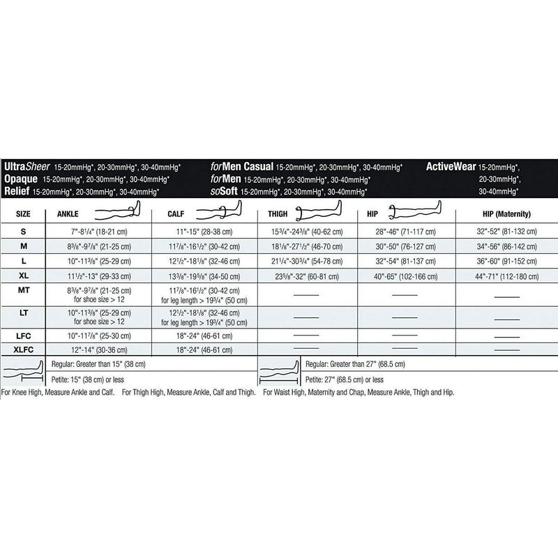 Jobst Relief Thigh High Closed Toe 20-30 Beige