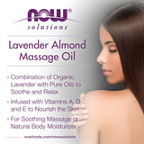 Now Lavander Almond Massage Oil 16oz