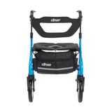 Drive Medical Nitro Sprint Rollator Rolling Walker, Blue