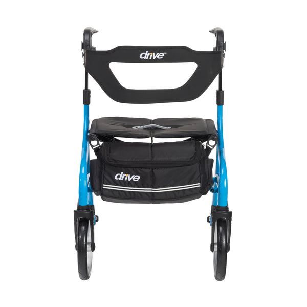 Drive Medical Nitro Sprint Rollator Rolling Walker, Blue