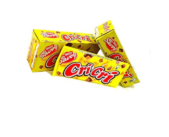 Nestle Savoy Chocolate Cricri 123gr Box de 5