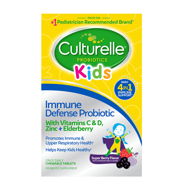Culturelle Kids de defensa inmune probióticos masticables 30ct