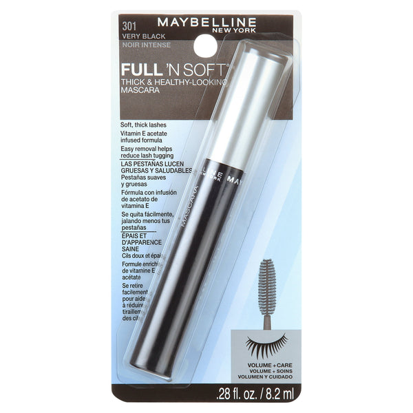 Maybelline Full 'N Soft Washable Mascara 301 Very Black