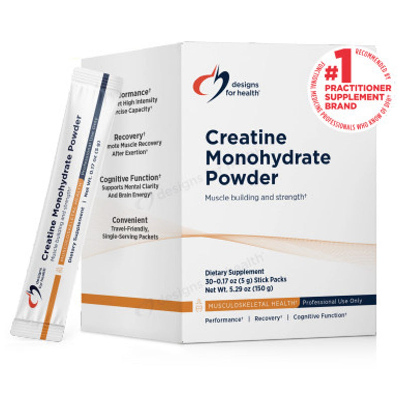 Thorne Creatine Monohydrate Unflavored Powder 30 Travel Sticks