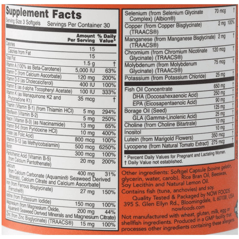 Now Pre-Natal Multi With DHA 180 Softgels
