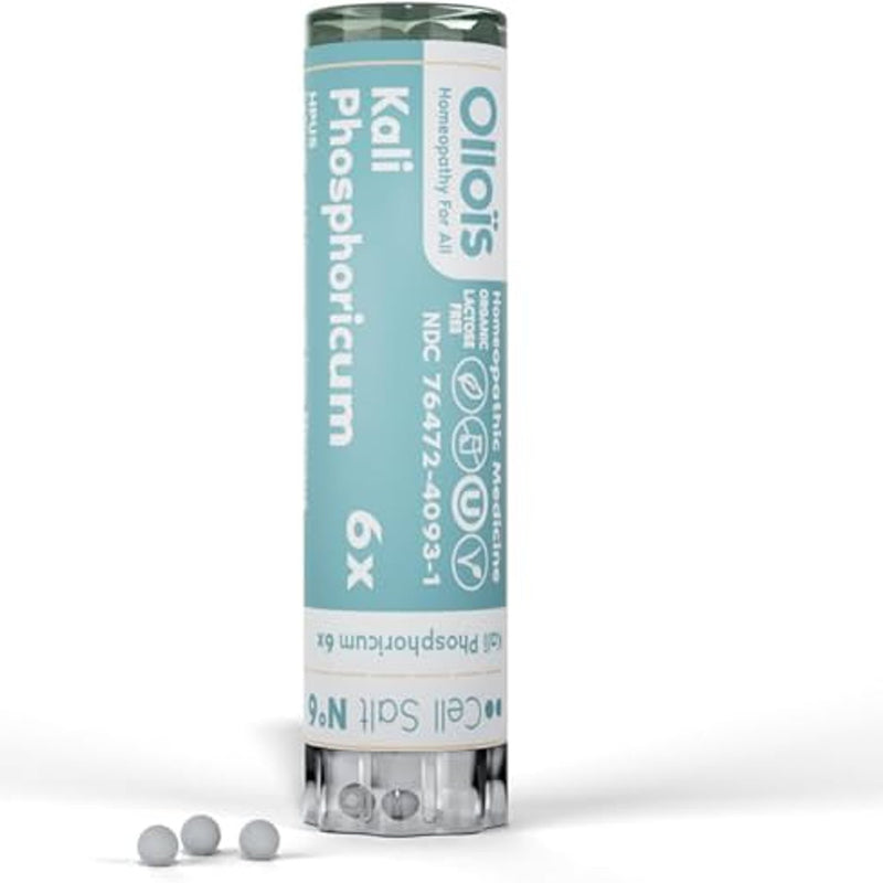 Boiron Kali Phosphoricum 6X Homeopathic Medicine Pellets, 80 Count
