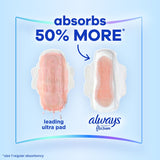 Siempre infinitos almohadillas de flujo pesado con alas tamaño 2 32CT