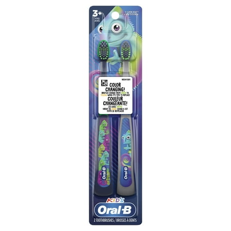 Oral-B Kids' Manual Toothbrush with Extra Soft Color Changing Bristles - 2ct