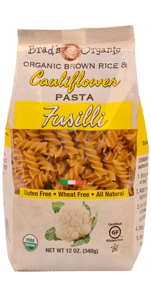 Brad's Organic Pasta Fusilli Cauliflower 12Oz