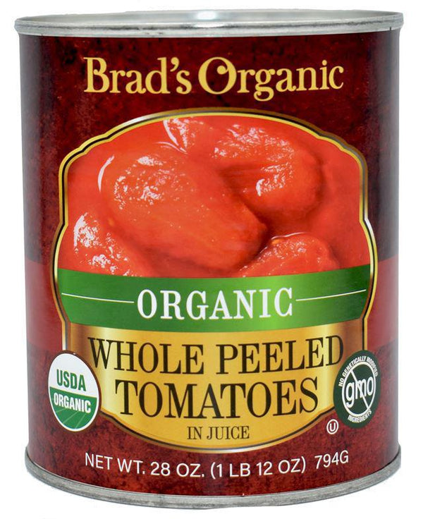 Brad's Organic Whole Peeled Tomato With Juice 28oz