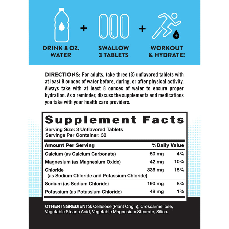 Nature's Truth Electrolyte Hydration Tablets 90ct