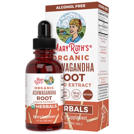 Mary Ruth's Organic Ashwagandha Root Liquid Drops | Adaptogen 30 mL