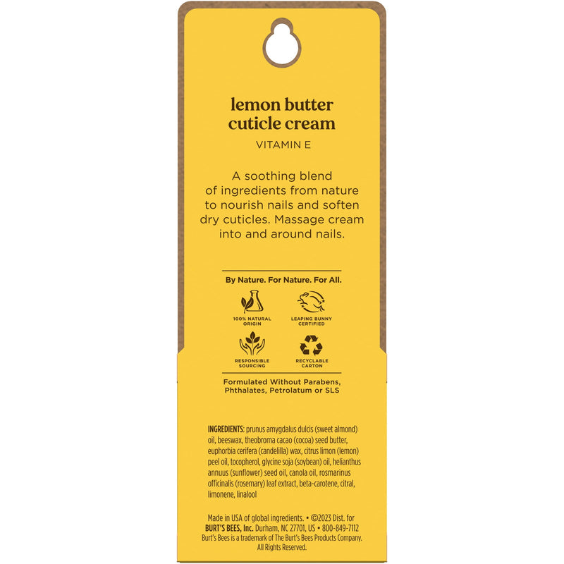 Burts Bee'S Lemon Butter Cuticle Cream 0.6 Oz