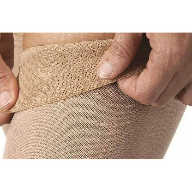 Jobst Ultrasheer Thigh High Closed Toe 15-20 With Silicone Band Bronze