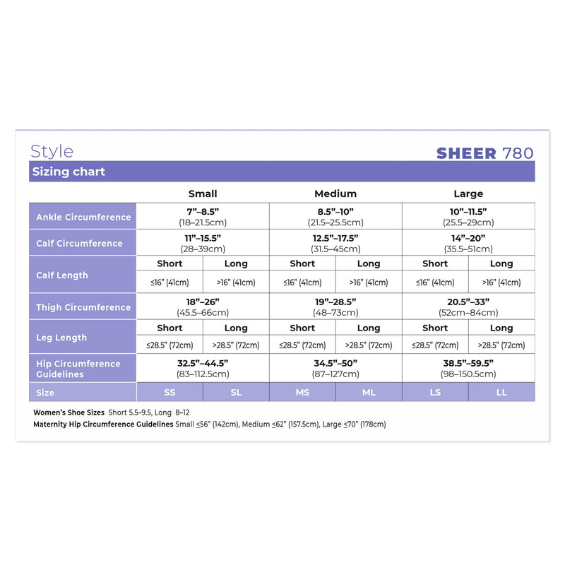 Sigvaris Women Sheer Style Knee High Calf 20-30 Closed Toe