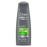 DOVE MEN+CARE FRESH&CLEAN SHAMPOO+ CONDITIONER 12 Oz