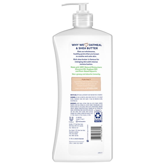 St. Ives Oatmeal & Shea Butter Moisturizing Body Lotion, 20.28 oz