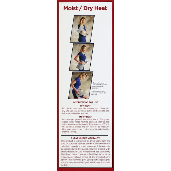 Leader Heating Pad Moist Dry Heat